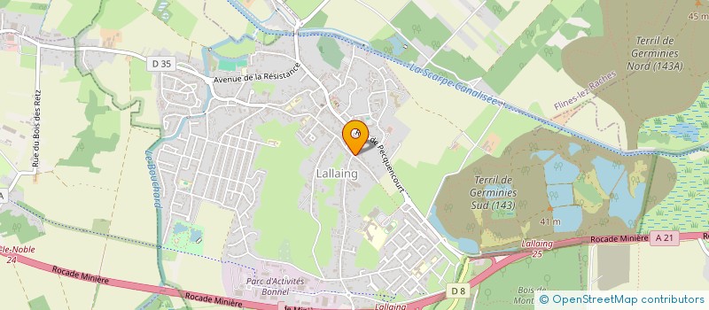 localisation de l'entreprise MONSIEUR BENOIT DESMULLIER  LALLAING