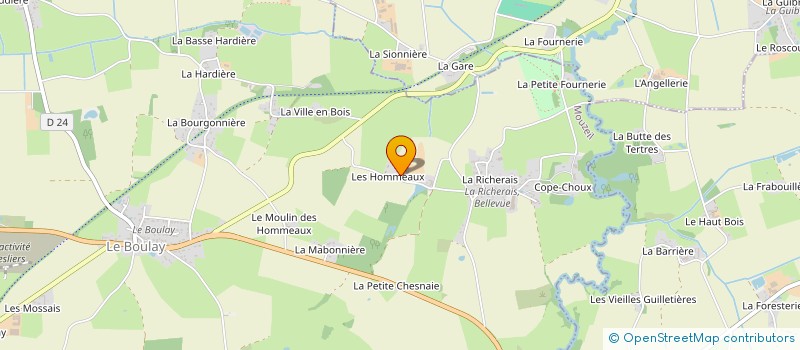 localisation de l'entreprise MONSIEUR BENOIT DESORMEAUX  MOUZEIL