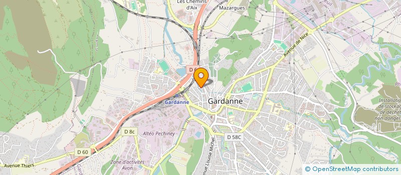 localisation de l'entreprise MONSIEUR BENOIT DESTRESSE  GARDANNE