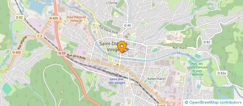 localisation de l'entreprise MONSIEUR BENOIT DIETRICH  SAINT-DIE-DES-VOSGES