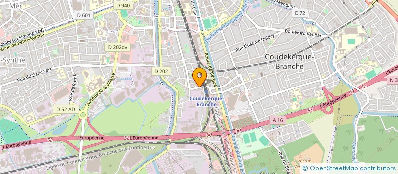 localisation de l'entreprise MONSIEUR BENOIT DOBBELAERE à COUDEKERQUE-BRANCHE