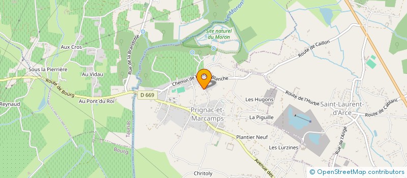 localisation de l'entreprise MONSIEUR BENOIT DORET  PRIGNAC-ET-MARCAMPS