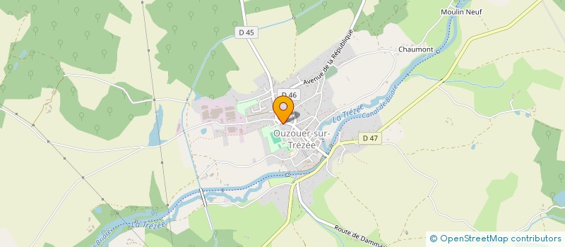 localisation de l'entreprise MONSIEUR BENOIT DOUDEAU  OUZOUER-SUR-TREZEE