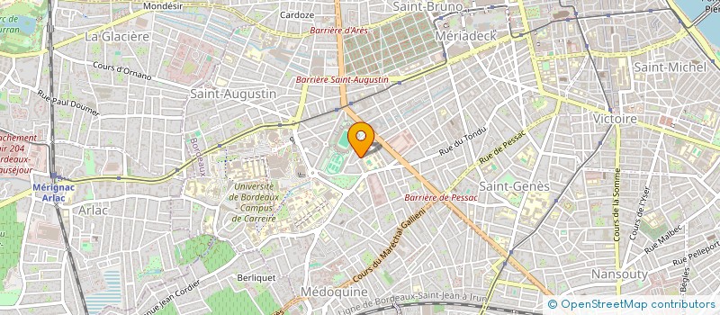 localisation de l'entreprise MONSIEUR BENOIT DOUSSAU DE BAZIGNAN  BORDEAUX