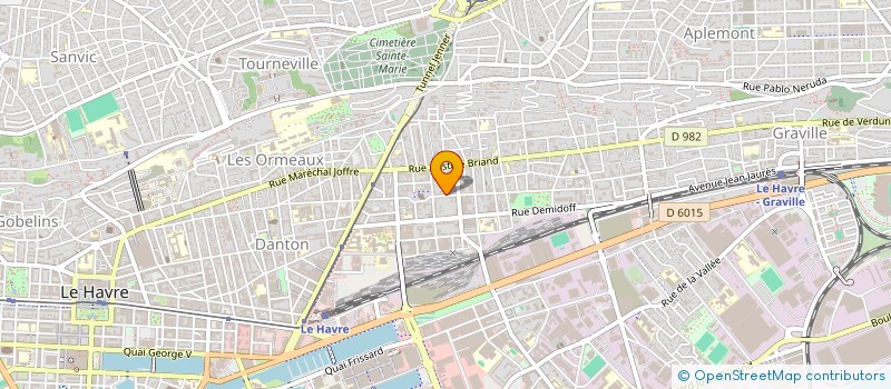 localisation de l'entreprise MONSIEUR BENOIT DOZIAS à LE HAVRE