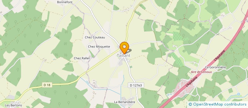 localisation de l'entreprise MONSIEUR BENOIT DRAHONNET  TAILLANT