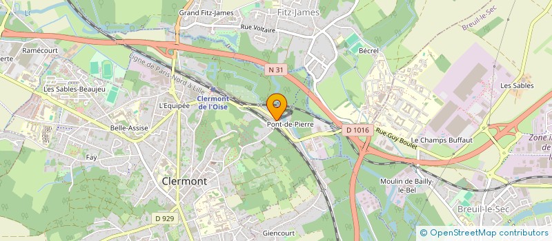 localisation de l'entreprise MONSIEUR BENOIT DRUOT  CLERMONT