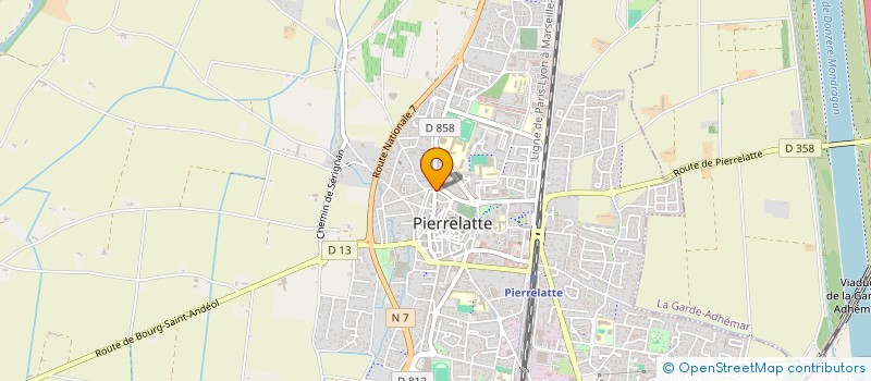 localisation de l'entreprise MONSIEUR BENOIT DUBAN à PIERRELATTE
