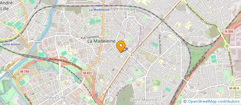 localisation de l'entreprise MONSIEUR BENOIT DUBUS à LA MADELEINE