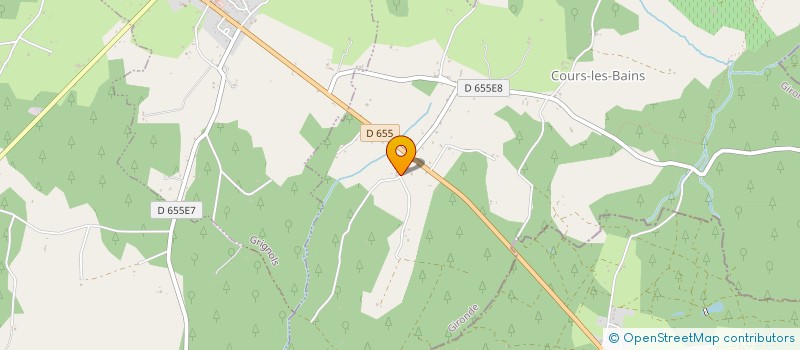 localisation de l'entreprise MONSIEUR BENOIT DUCASSE  COURS-LES-BAINS
