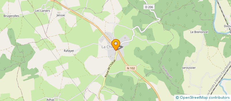 localisation de l'entreprise MONSIEUR BENOIT DUCHET  LA CHOMETTE