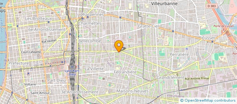 localisation de l'entreprise MONSIEUR BENOIT DUCRET  VILLEURBANNE