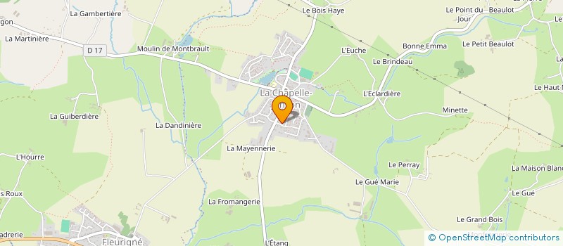 localisation de l'entreprise MONSIEUR BENOIT DUHAMEL  LA CHAPELLE-FLEURIGNE