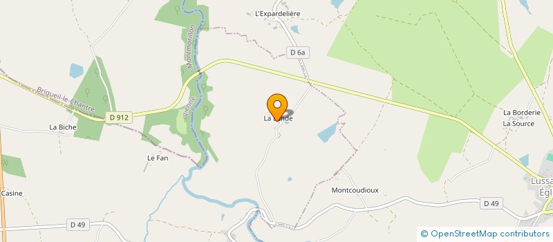 localisation de l'entreprise MONSIEUR BENOIT DUMAS  VERNEUIL-MOUSTIERS