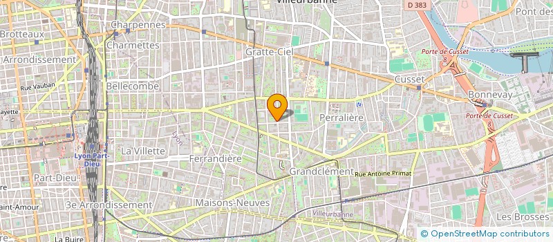 localisation de l'entreprise MONSIEUR BENOIT DUMOULIN  VILLEURBANNE