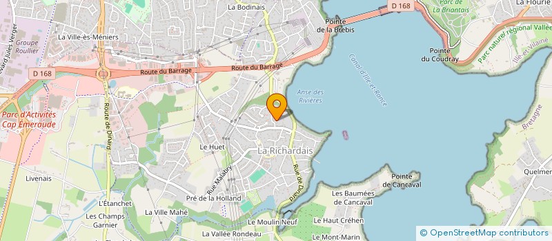 localisation de l'entreprise MONSIEUR BENOIT DUPONT à LA RICHARDAIS
