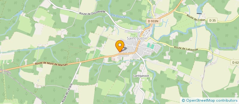 localisation de l'entreprise MONSIEUR BENOIT DUPRAT  SAINT-JUSTIN