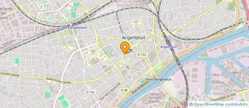 localisation de l'entreprise MONSIEUR BENOIT DUPRE  ARGENTEUIL