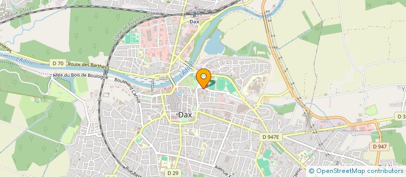 localisation de l'entreprise MONSIEUR BENOIT DUPUY  DAX