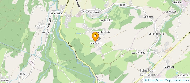 localisation de l'entreprise MONSIEUR BENOIT DURAND  YENNE