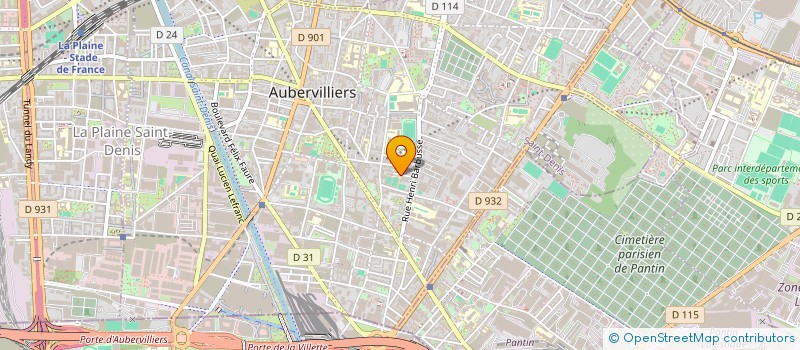 localisation de l'entreprise MONSIEUR BENOIT DURAND  AUBERVILLIERS