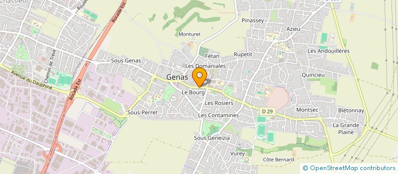 localisation de l'entreprise MONSIEUR BENOIT DURENNE  GENAS