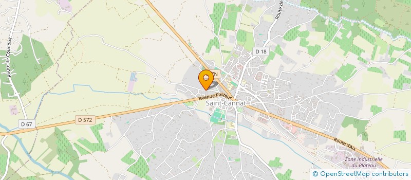 localisation de l'entreprise MONSIEUR BENOIT DUSUZEAU  SAINT-CANNAT