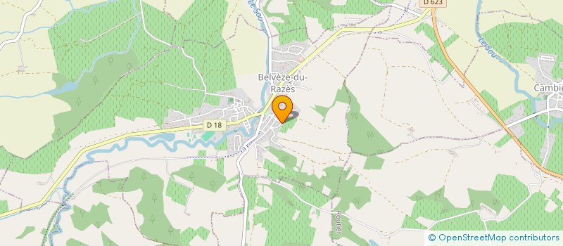 localisation de l'entreprise MONSIEUR BENOIT EMO  BELVEZE-DU-RAZES