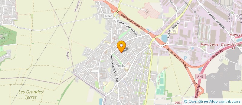 localisation de l'entreprise MONSIEUR BENOIT ERACLAS à CORBAS