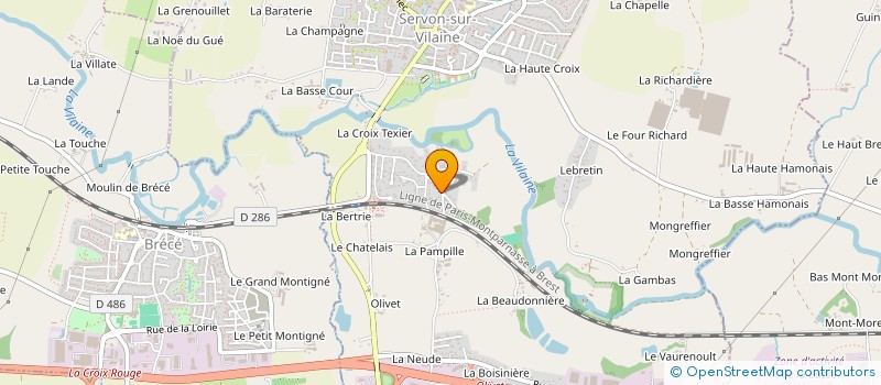 localisation de l'entreprise MONSIEUR BENOIT ESNAULT  SERVON-SUR-VILAINE