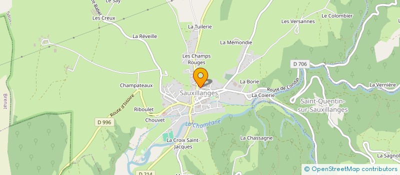 localisation de l'entreprise MONSIEUR BENOIT FABRO  SAUXILLANGES