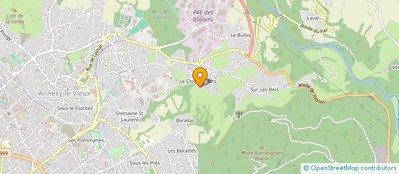 localisation de l'entreprise MONSIEUR BENOIT FANARA à ANNECY