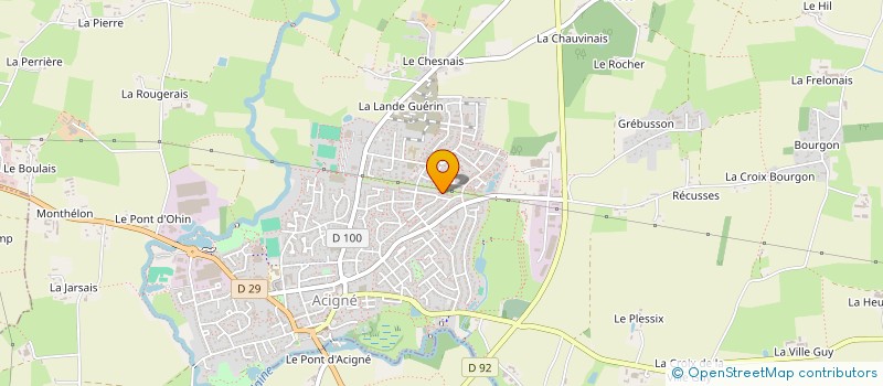 localisation de l'entreprise MONSIEUR BENOIT FAUCHEUX  ACIGNE