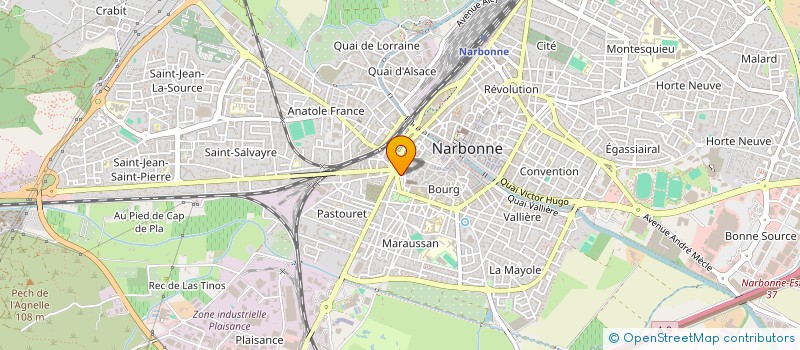 localisation de l'entreprise MONSIEUR BENOIT FAURE  NARBONNE