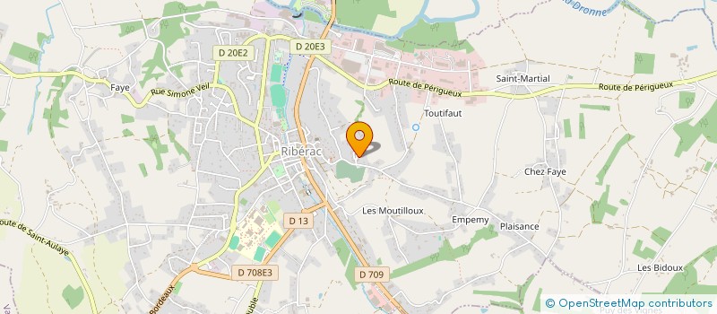 localisation de l'entreprise MONSIEUR BENOIT FAUREAU à RIBERAC