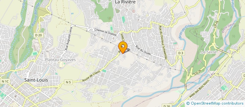 localisation de l'entreprise MONSIEUR BENOIT FAUVARQUE  SAINT-LOUIS