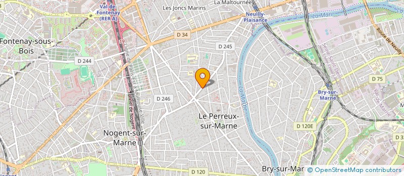 localisation de l'entreprise MONSIEUR BENOIT FAUVELET  LE PERREUX-SUR-MARNE