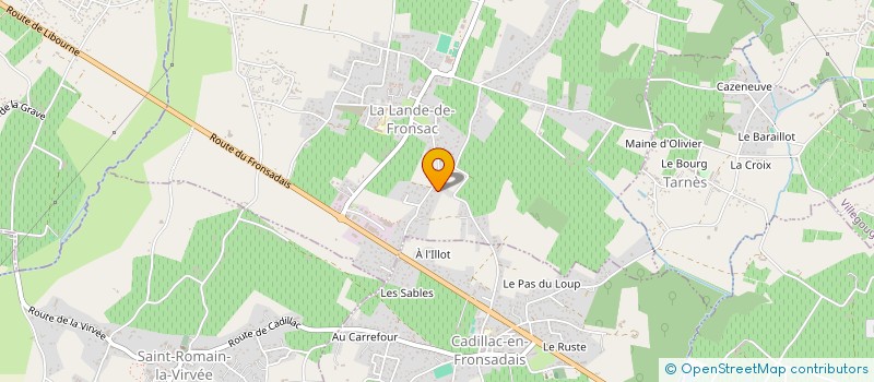 localisation de l'entreprise MONSIEUR BENOIT FERNANDEZ  LA LANDE-DE-FRONSAC