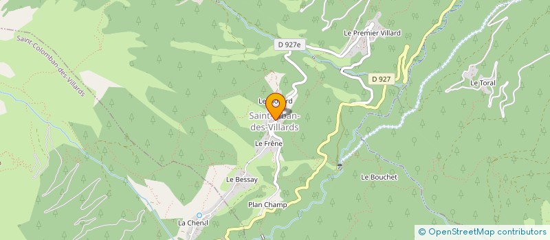 localisation de l'entreprise MONSIEUR BENOIT FERROUD  SAINT-COLOMBAN-DES-VILLARDS