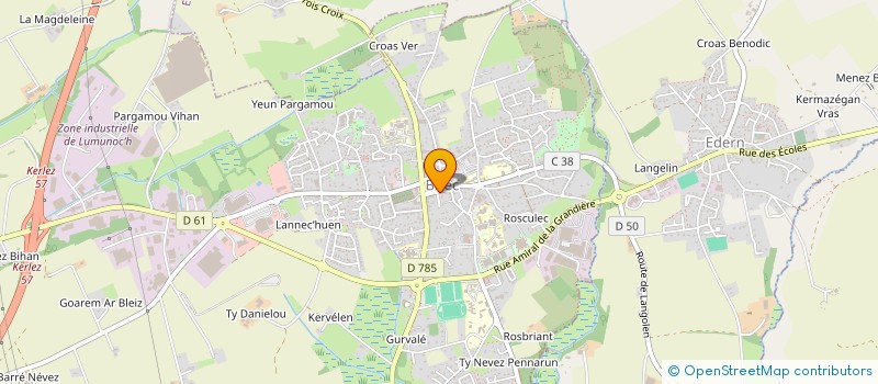 localisation de l'entreprise MONSIEUR BENOIT FEUNTEUN  BRIEC