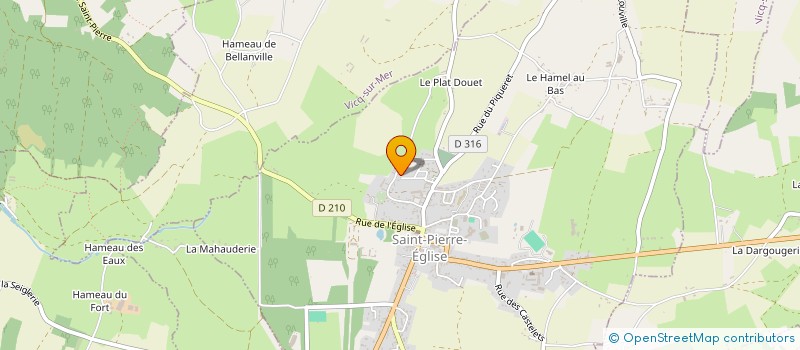 localisation de l'entreprise MONSIEUR BENOIT FLAMBARD  SAINT-PIERRE-EGLISE