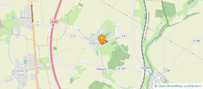 localisation de l'entreprise MONSIEUR BENOIT FLEURY  CHERISAY