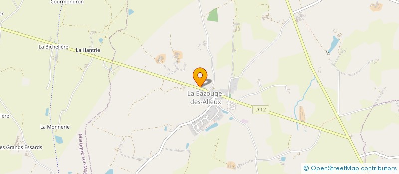 localisation de l'entreprise MONSIEUR BENOIT FLIPOT  LA BAZOUGE-DES-ALLEUX