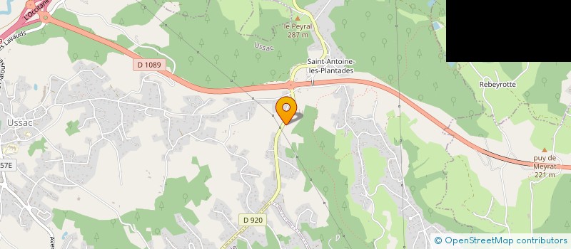 localisation de l'entreprise MONSIEUR BENOIT FONTES  USSAC