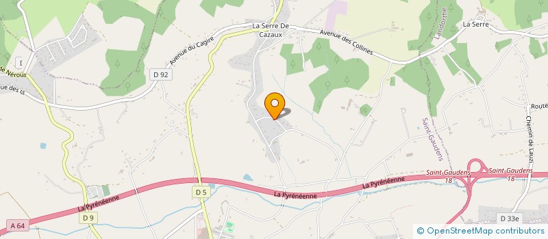 localisation de l'entreprise MONSIEUR BENOIT FORET  SAINT-GAUDENS