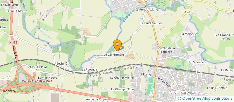 localisation de l'entreprise MONSIEUR BENOIT FOUCHER  NOYAL-SUR-VILAINE