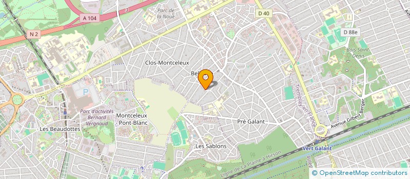 localisation de l'entreprise MONSIEUR BENOIT FOUEGUE-DONGHO  VILLEPINTE