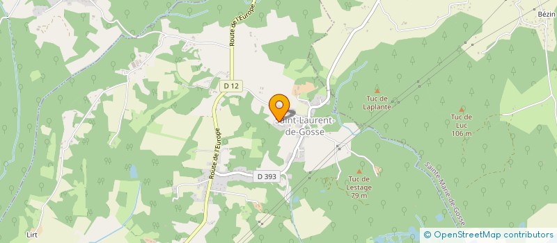 localisation de l'entreprise MONSIEUR BENOIT FOUQUES  SAINT-LAURENT-DE-GOSSE