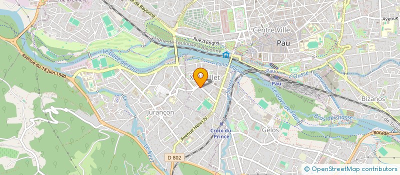 localisation de l'entreprise MONSIEUR BENOIT FOURES à PAU