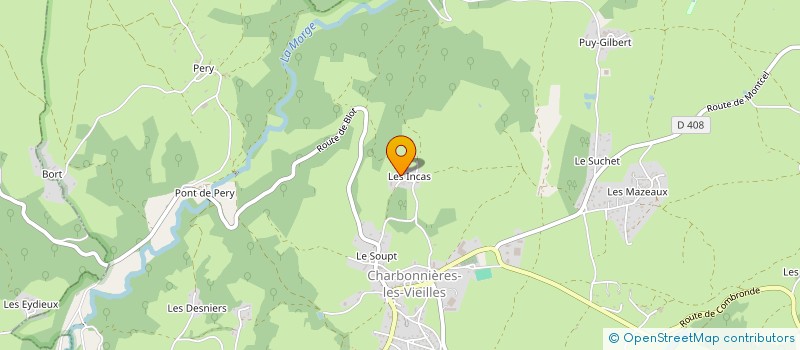 localisation de l'entreprise MONSIEUR BENOIT FOURTIN  CHARBONNIERES-LES-VIEILLES